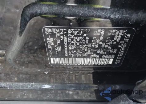 2025 Nissan Rogue Platinum Intelligent Awd z USA, uszkodzony, nr VIN JN8BT3DDXSW301894